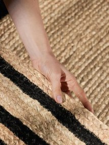 Koberec Hanse Home JUTTA prírodný / zlatý / čierny