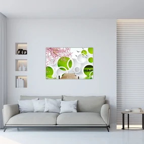 Obraz - Mólo nad jazerom (90x60 cm)