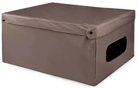 Compactor Skladacia úložná krabica s vekom SMART, taupe, S