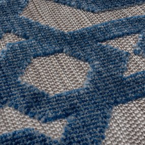 Flair Rugs koberce Kusový koberec Piatto Oro Blue – na von aj na doma - 120x170 cm
