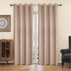 Záves na krúžkoch YC11933/200G/114/140x250 cm béžový