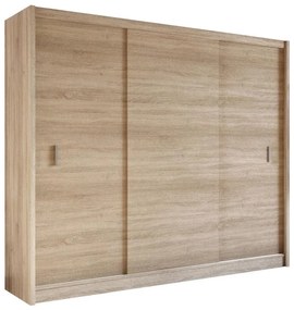 Šatní skriňa SAPHIRA 250x215 cm s posuvnými dverami, dub sonoma