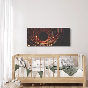 Obraz abstraktných liniek (120x50 cm)