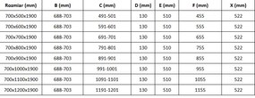 Mexen Roma, sprchovací kút 70 (dvere) x 100 (stena) cm, 6mm číre sklo, chrómový profil, 854-070-100-01-00