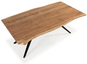 Jedálenský stôl s doskou z akácie v prírodnej farbe 100x200 cm Mudri – Marckeric