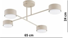 BRILAGI - LED RGB stmievateľný prisadený luster MONO 4xGX53/14W/230V Wi-Fi Tuya čierny