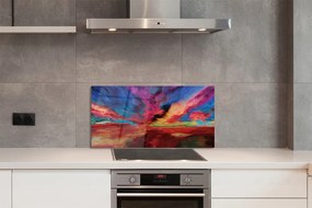 Nástenný panel  farebné fraktály 120x60 cm