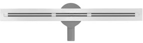 Mexen Flat Super Slim, super tenký odtokový žľab s 360° rotačným sifónom 70 cm, nerez, 1051070