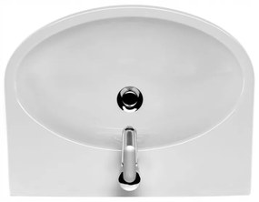 Cersanit Parva, závesné umývadlo 55x42 cm, biela, K27-029