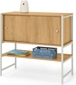 Detský komoda »GRADE« s posuvnými dverami, vzhľad dreva