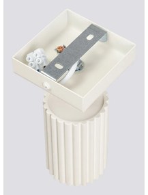 Krémovobiele bodové svietidlo 8x16 cm Gleam – Sollux