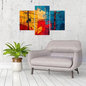 Obraz - Abstraktné elektrické vedenie (90x60 cm)