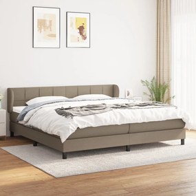 Boxspring posteľ s matracom sivohnedý 200x200 cm látka 3126273