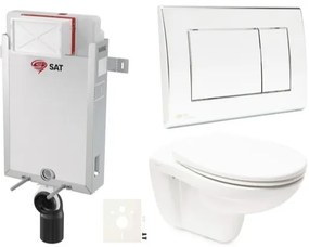 Závesný wc set Vitra Normus na zamurovanie SIKOSZNOR21, 1 ks