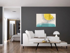 Obraz - Abstraktná maľba pláže N⁰2 (90x60 cm)