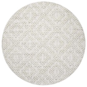Dekorstudio Vintage okrúhly koberec CLASICO 8927 - krémový Priemer koberca: 160cm