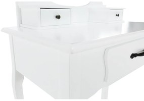 Toaletný stolík s taburetkou Linetik (biela). Vlastná spoľahlivá doprava až k Vám domov. 1015638