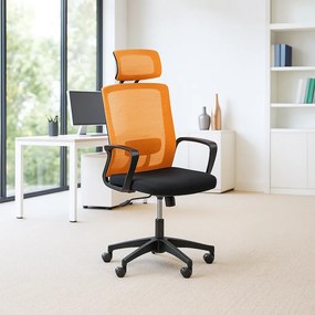 Kancelárska stolička BASE PLUS 1+1 ZADARMO, oranžová