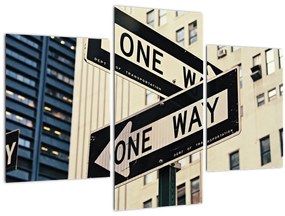 Obraz - New York ONE WAY (90x60 cm)