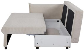 Rozkladacia pohovka APARTMENT 215 cm rebrovaná béžová