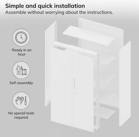 Megan Biały - szuflada podwójna 195 cm
