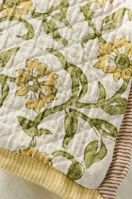 Ib Laursen Bavlnený poťah na vankúš Vigga Yellow 50 × 50 cm