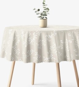 Goldea okrúhly teflónový obrus - popínavé rastliny Ø 150 cm