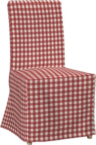Návlek na stoličku Henriksdal (dlhý) farba produktu červená látka vzorované