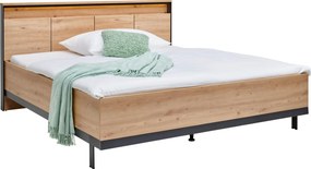 XXXLutz POSTEĽ, 180/200 cm, čierna, dub artisan Voleo - Postele - 000589000531