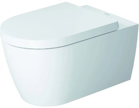 DURAVIT ME by Starck závesné WC s hlbokým splachovaním, 370 x 570 mm, biela/biela matná, s povrchom WonderGliss, 25280926001