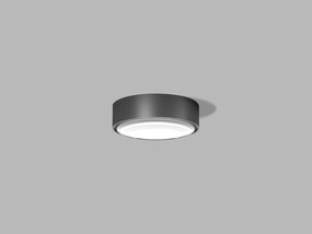 LED2 Vonkajšie prisadené stropné LED osvetlenie ROLO, 6W, teplá biela, okrúhle, antracitové, IP65