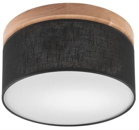 Brilagi - LED Stropné svietidlo BELLADONNA 1xE27/15W/230V pr. 30 cm čierna/dub