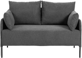 Sedačka Ziden 2-miestna látka - tmavosivá