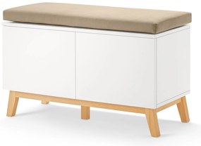 Lavica s úložnými priehradkami