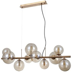Italux PND-406007-10-HBR - Luster na lanku CANELLO 10xG9/5W/230V mosadz IT0481