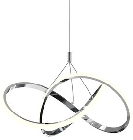 ONLI - LED Luster na lanku LOOP LED/40W/230V 4000K lesklý chróm