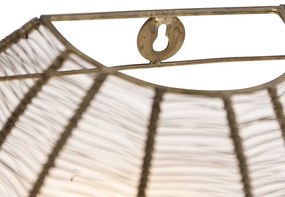 Priemyselná nástenná lampa bronzová s čiernou - Dong