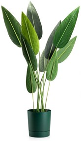 PLASTOVÝ KVETINÁČ AZALEA SADA 2KS 22,5X23,5 CM+17,5X18,5 CM TMAVOZELENÁ