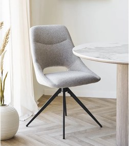 Béžová čalúnená jedálenská stolička Dokka – House Nordic