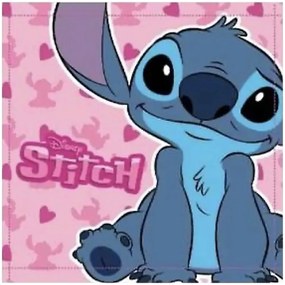 Dievčenský malý uterák na tvár Stitch - licencia Lilo & Stitch - 100% bavlna - 30 x 30 cm