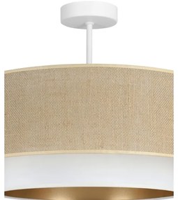 Prisadený luster SARTA 1xE27/60W/230V biela/juta