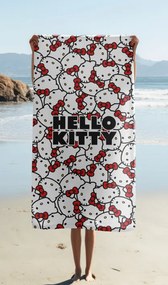 Jerry Fabrics Bavlnená froté osuška 70x140 cm - Hello Kitty