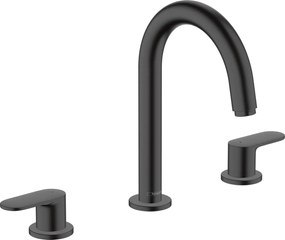 Hansgrohe Vernis Blend, umývadlová batéria 150 s výpustom, 3-otvorová inštalácia, čierna matná, HAN-71553670