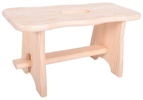 Stolička z borovicového dreva v prírodnej farbe Tirolo – Rojaplast