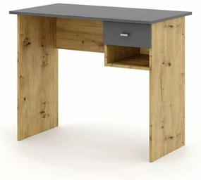 Písací stôl Rosebank, dub artisan / antracit