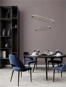 LED luster Ginevra 60.5 čierne