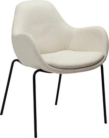 Krémové kreslo z textílie buklé Zimmer – DAN-FORM Denmark