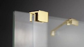 Deante Sprchová zastena Walk-in Prizma, posuvná - KTJ Z32R 120 cm, zlatá lesk - bez vaničky
