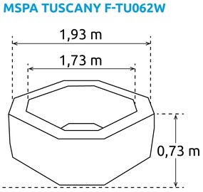 Marimex | Vírivý bazén MSPA Tuscany F-TU062W | 11400279