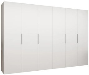 Skriňa Marbella I 300 biela/strieborný